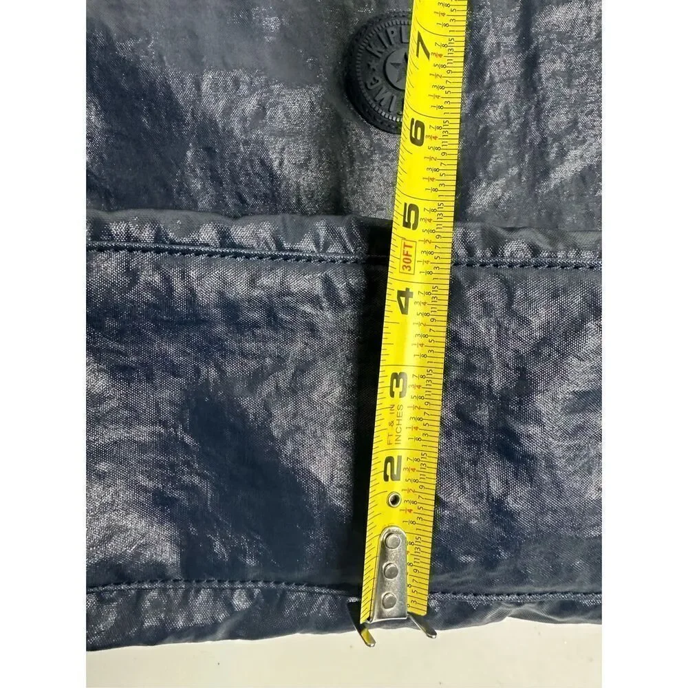 Kipling Large Tote Purse Blue Kipling Dome Organizer Bag No Shoulder Strap *Note